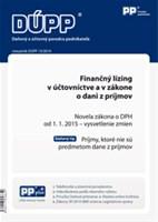 DÚPP 13/2014 finančný lízing v účtovníctve a v zákone o dani z príjmov