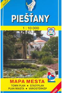 Pieštany 1:10 000 - Mapa mesta / Town plan / Stadtplan / Plan miasta / Várostérkép 