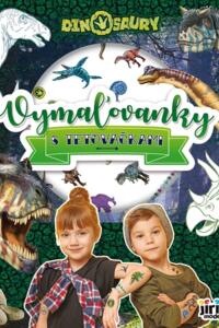 Vymaľovanky s tetovačkami Dinosaury