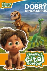 Dobrý dinosaurus - vyfarbuj, čítaj, nalepuj