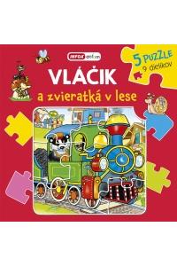 Vláčik a zvieratká v lese - puzzle