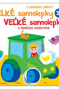 Veľké samolepky s domácimi zvieratami Traktor