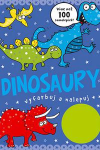 Dinosaury - vyfarbuj a nalepuj