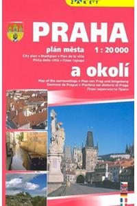 Praha a okolí 1:20T/1:150T