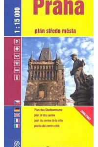 Praha - plán středu města 1:15 000